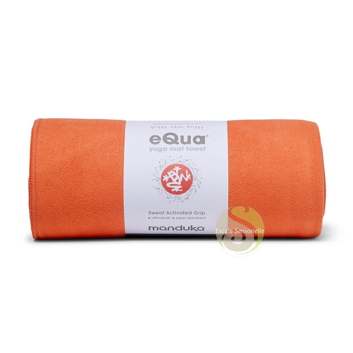 Serviette eQua Manduka Tiger Lily anti-glisse pour éviter de glisser sur son tapis de yoga