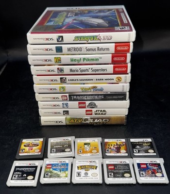 Lot Of 20 Nintendo DS 3DS Games Starfox 3d Metroid Pikmin Luigi Yoshi Mario