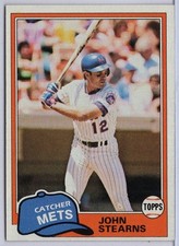1981 Topps #428 John Stearns in EXMT Condition Mets