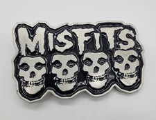 Official Misfits Rock Band Enamel Metal Belt Buckle 2005 Grunge 00s Metal