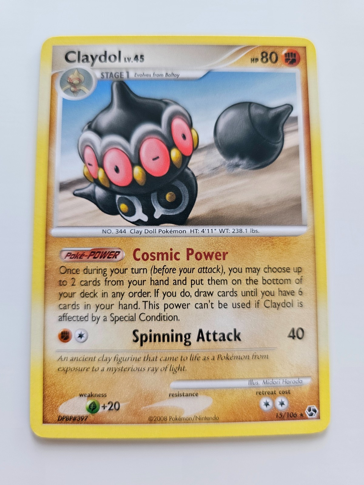 Pokemon Claydol Diamond & Pearl Great Encounters 15/106 LP