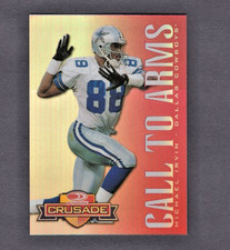 1998 DONRUSS BANKRUPTCY CRUSADE RED PROTOTYPE PROOF BLANK BACK MICHAEL IRVIN 1/1