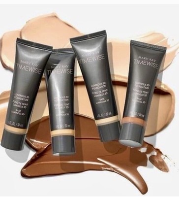 MARY KAY TIMEWISE LUMINOUS 3D FOUNDATION~IVORY, BEIGE, BRONZE~NIB~DISCONTINUED!