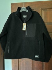 NWT Eddie Bauer Women's Black Polar Fleece Jacket Size L - third pocket