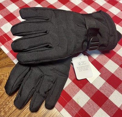 NEW ZeroXposur Performance Gloves, Adj Strap, Fleece Lined, S/M Adult , Black