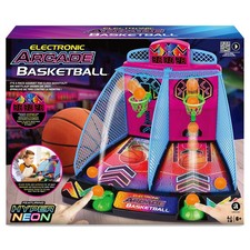 Electronic Arcade Game Basketball Tabletop Machine with LED Scoreboard