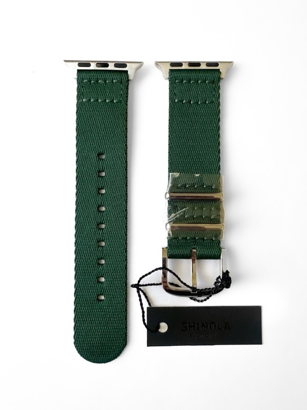 Shinola 20mm Watch Strap - Green for Apple Watch - New - AS-IS - Locking Issue