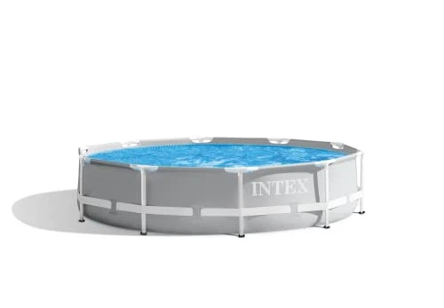 INTEX 26701EH Prism Frame Premium Above Ground Swimming Pool Set 10x30 - Blue - Image 2 of 4