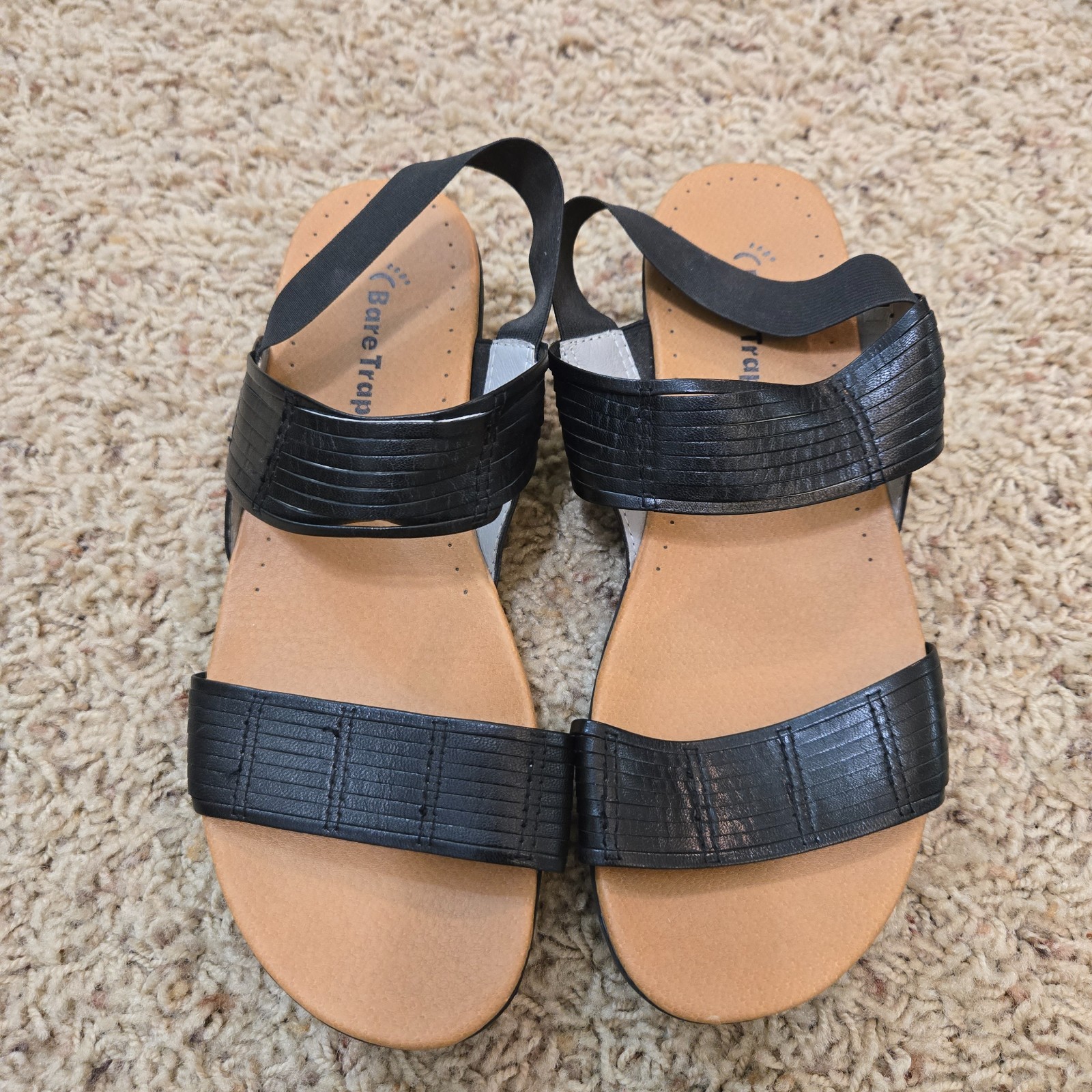 Baretraps Sandals Meldoy Womens 7 Black Straps