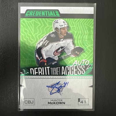 2023-24 UD Credentials Hunter McKown Green Debut Ticket Access Auto 13/25 Rookie