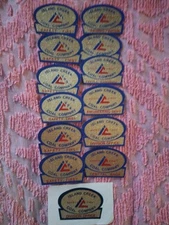 13 Rare Vintage Island Creek Coal Company Mining Stickers In Virginia 