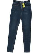 Mint Velvet Women's Jeans UK 8 Blue Cotton with Polyester, Elastane Skinny