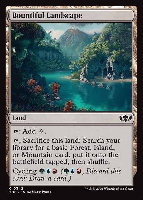 Bountiful Landscape 342 C Normal TDC MTG NM