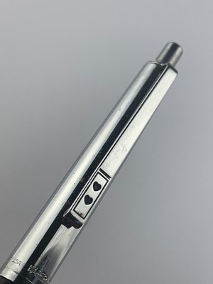 Vintage - Black and Chrome Paper Mate Double Heart New Bremen Ohio Pen - B11H