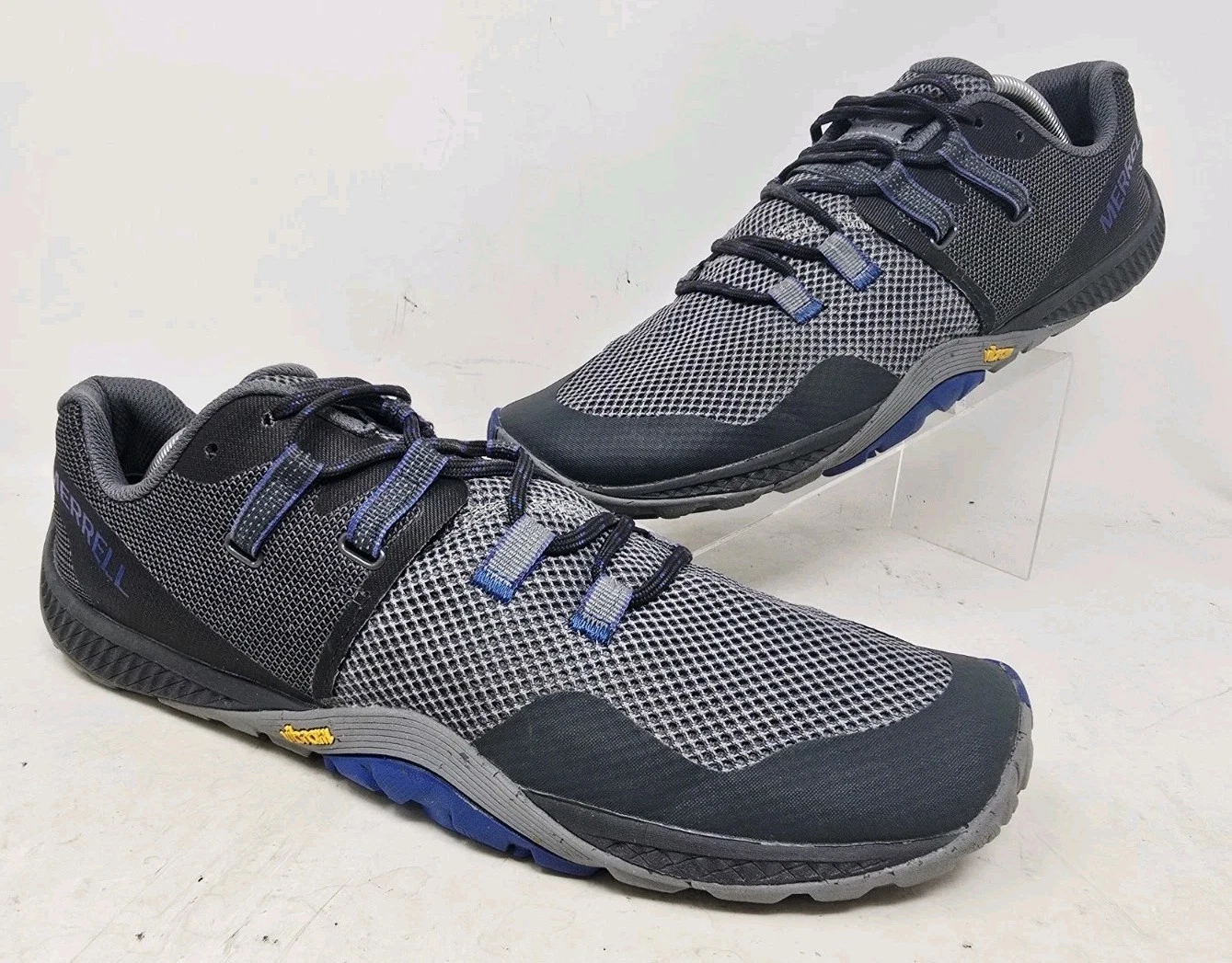 Merrell Mens Trail Glove 6 Gray Barefoot Minimalist Sneaker Running Hiking Sz 12