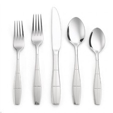 60-Piece Flatware Set, Stainless Steel Silverware Cutlery, Service for 12