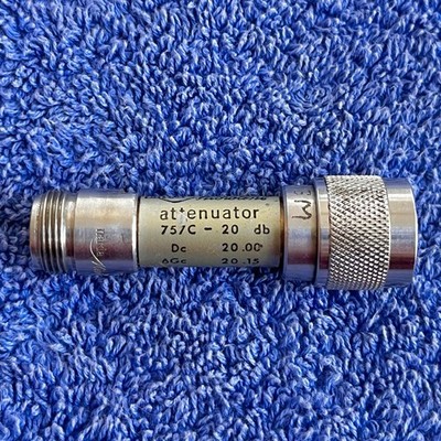 Narda Microline 757C-20 Attenuator 34387 DC-12.4gHz -3dB RF Attenuator 5W !