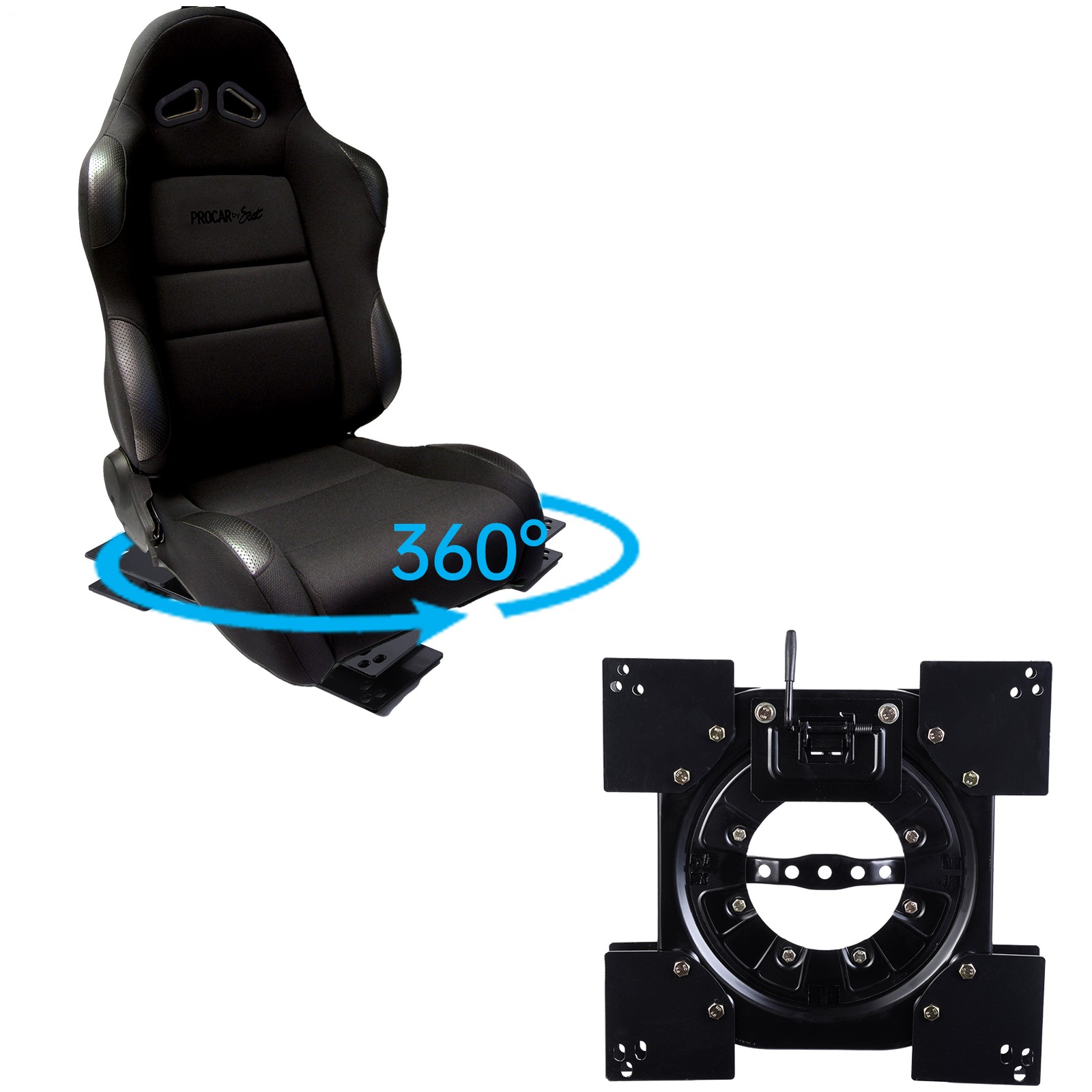 Universal Car Van Motorhome Seat Swivel Base Turntable Rotatable Adaptor Truck