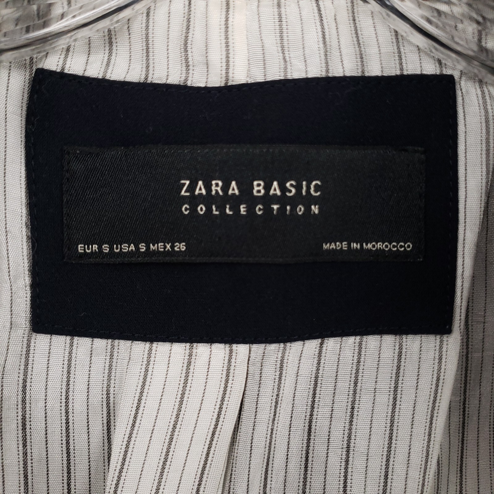 Zara Basic Collection Blazer Womens Small Navy Bl… - image 3