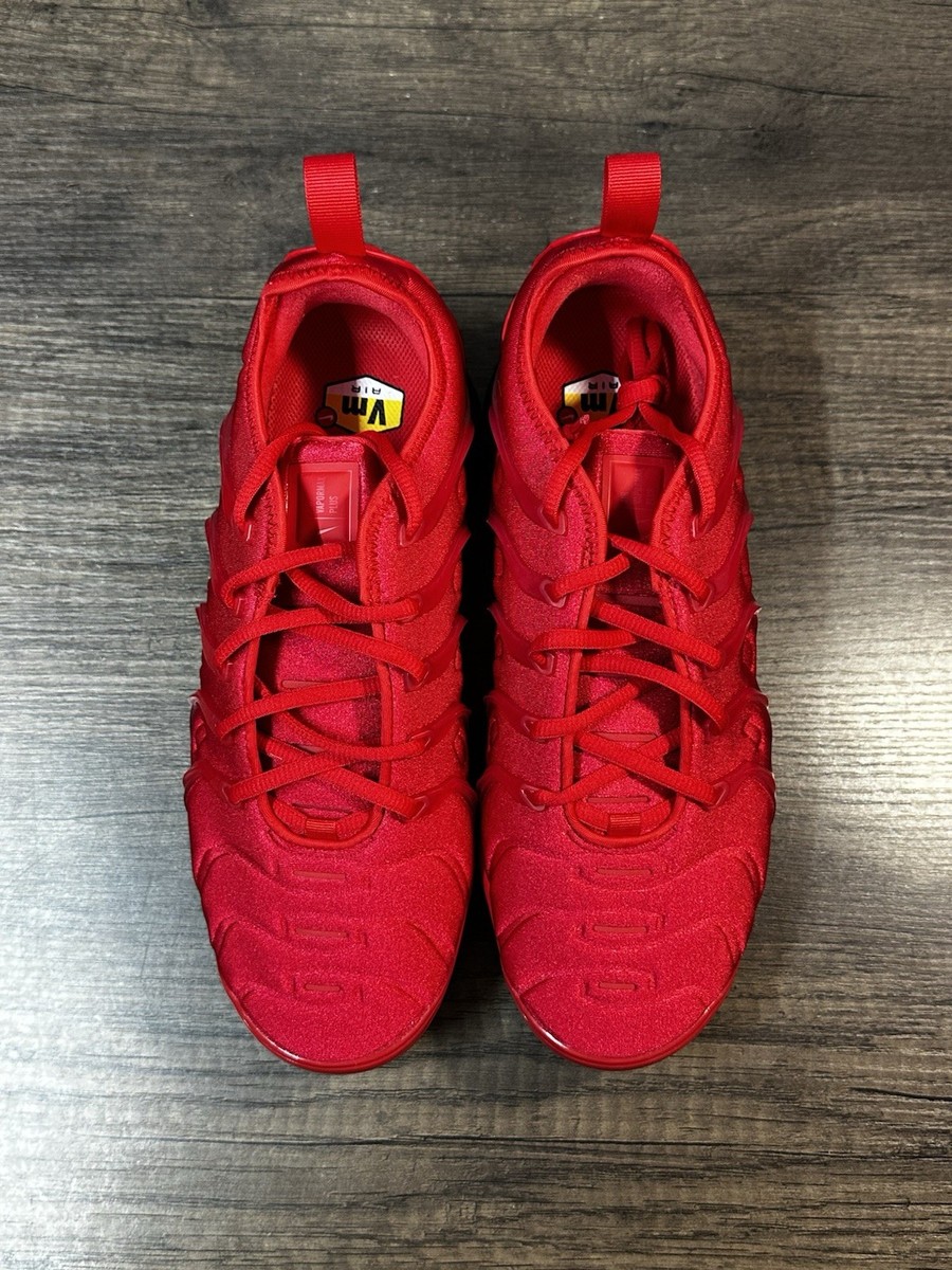 Nike Air VaporMax Plus Triple Red CW6973-600 Men's Size 9
