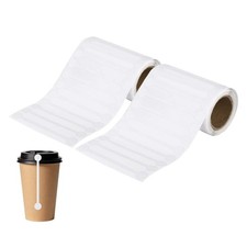 2Rolls Total 1000Pcs Tamper Evident Tape, 3.9x0.5Inch Tamper Proof Sticker,White