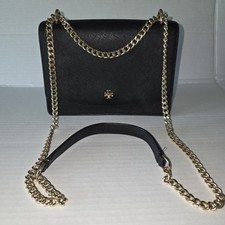 Tory Burch Emerson Chain Wallet Crossbody Bag, Small - Black
