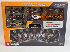 McLaren Formula 1 Set of 7 Cars with Display Stand 1:43 Scale Bburago 38169