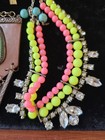 Junk Jewelry Job Lot Pendants Enamel Glass Resin Mixed Craft Upcycle 25p Vtg/Mod — photo 6