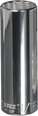 Wright Tool 3/8'' Drive 11/16'' Deep Socket 12 Point USA Made