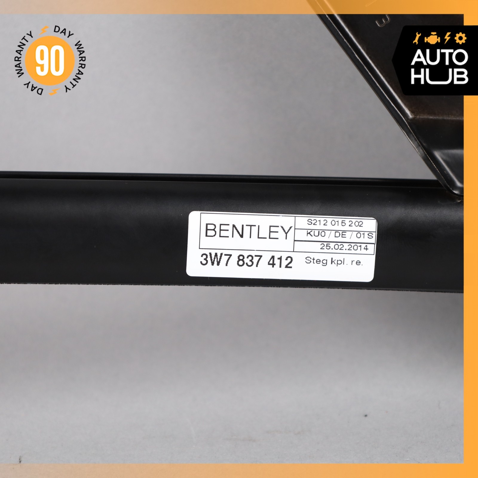 07-18 Bentley Continental GTC Front Right Side Door Vent Window Glass OEM 11k