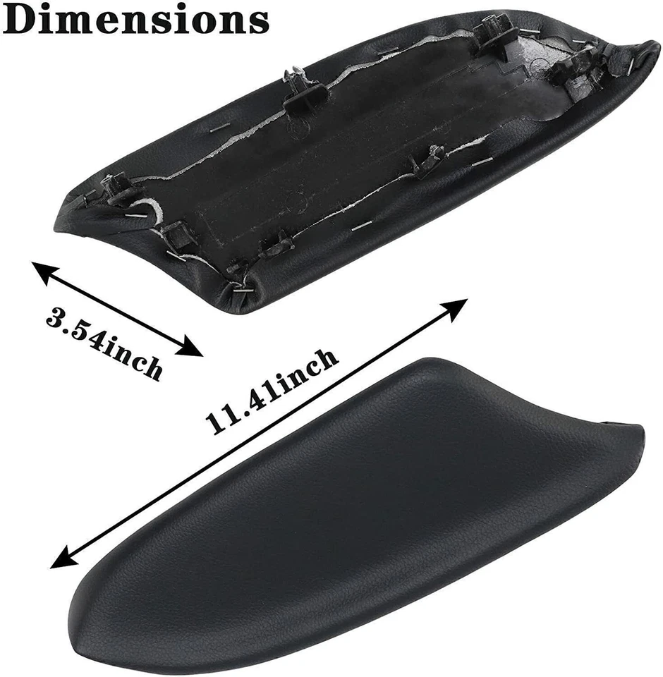 1 par de reposabrazos de cuero para Honda Accord 2008-12 sedán paneles de puerta delantera tapa CCWH Foto 3 de 4