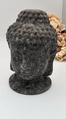 X großer Yooperlite Buddha Kristall UV reaktiv 915g 11cm x 7cm Feuer Lavastein 