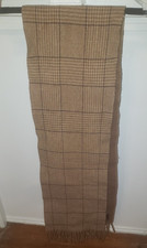 Polo Ralph Lauren Blue Label - Glen Plaid Reversible Wool Scarf - Brown  Camel
