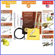 All-Inclusive Trumpet  Cornet Care Kit with Brushes, Oil, and Case