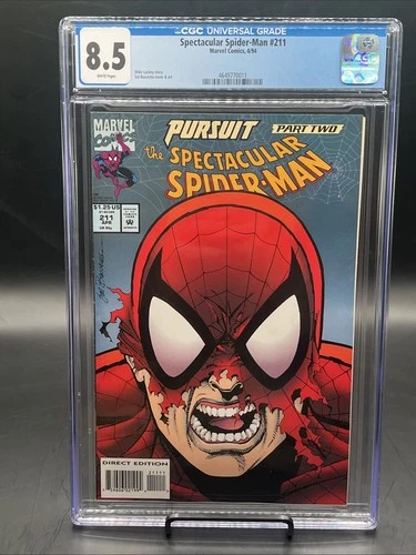 The Spectacular Spider-Man #211 (Marvel Comics April 1994) CGC Graded 8.5
