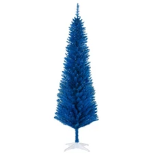 Artificial Christmas Tree 6' Indoor Realistic Holiday Decoration, Blue