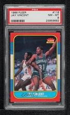 1986-87 Fleer Jay Vincent #118 PSA 8
