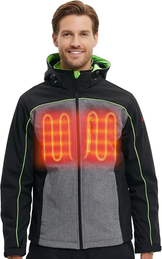 CONQUECO Heated Jacket Electric Windproof & Waterproof Jacket (size XL)
