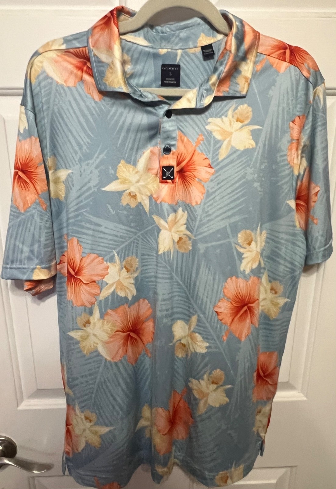 CONSTRUCT Quick Dry Performance Floral Hawaiian G… - image 1