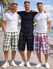 Mens Three Quarter 3/4 Shorts 672 Elasticated Waist Long Length Cargo Combat