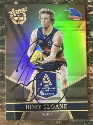 Rory Sloane Signed 2017 AFL Select Certified All Australia Adelaide Crows