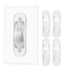 Wall Switch Guards Plate Covers Child Safety Security Home Decor 4 Pack, Clear