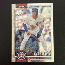2026 Topps Series 1 Nico Hoerner #5 Rainbow Foil Chicago Cubs MLB