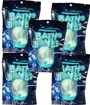 5 PKG (15 Cuts)Bath Treasures Bath Bombs Starry Sky Bath Fizzies