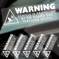 5 x Warning GPS Tracking On Board Tracker Security Car Van Taxi Window Stickers