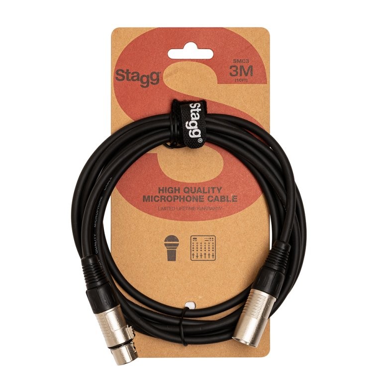 Stagg SMC3 Standard Microphone XLR Cable 3Mtr