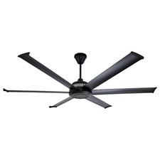 Big Ass Fans Mammoth  72" Smart Indoor/Outdoor Black Ceiling Fan with Wifi En...
