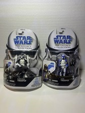 2008 Hasbro Star Wars Legacy Collection Clone Trooper Blue And Scuba Trooper NEW