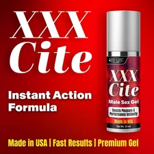 XXXCite Stimulating Arousal Lubricant for Men, Enhancer, Arousal Gel 30ml