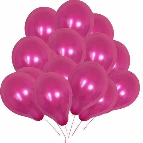 10-100 PEARL Metallic Helium Air BIODEGRADABLE Quality Birthday Wedding Balloons - Picture 10 of 20